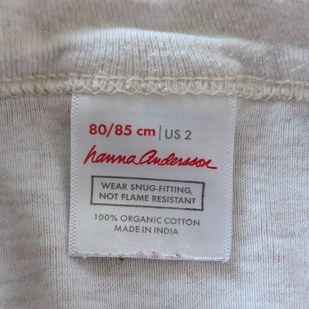 Hanna Andersson Long John Pajama Set In Get Baking Size 2